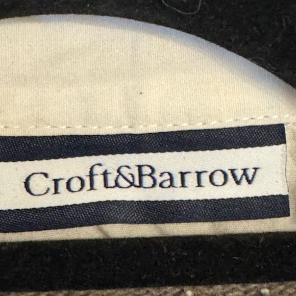 Croft & Barrow Women's Charcoal Sweater with White Collar - Picture 5 of 8